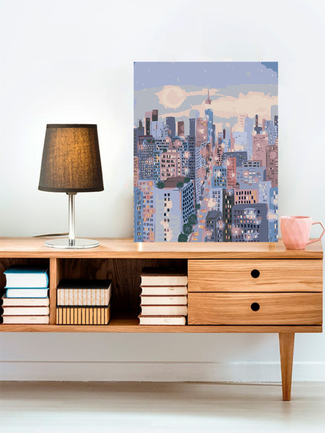 Raqamlar bo&amp;#039;yicha rasm &amp;quot;Metropolda tun&amp;quot;