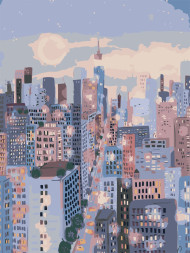 Raqamlar bo'yicha rasm "Metropolda tun"