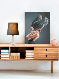 Картина по номерам &amp;quot;Крылья на голове&amp;quot;