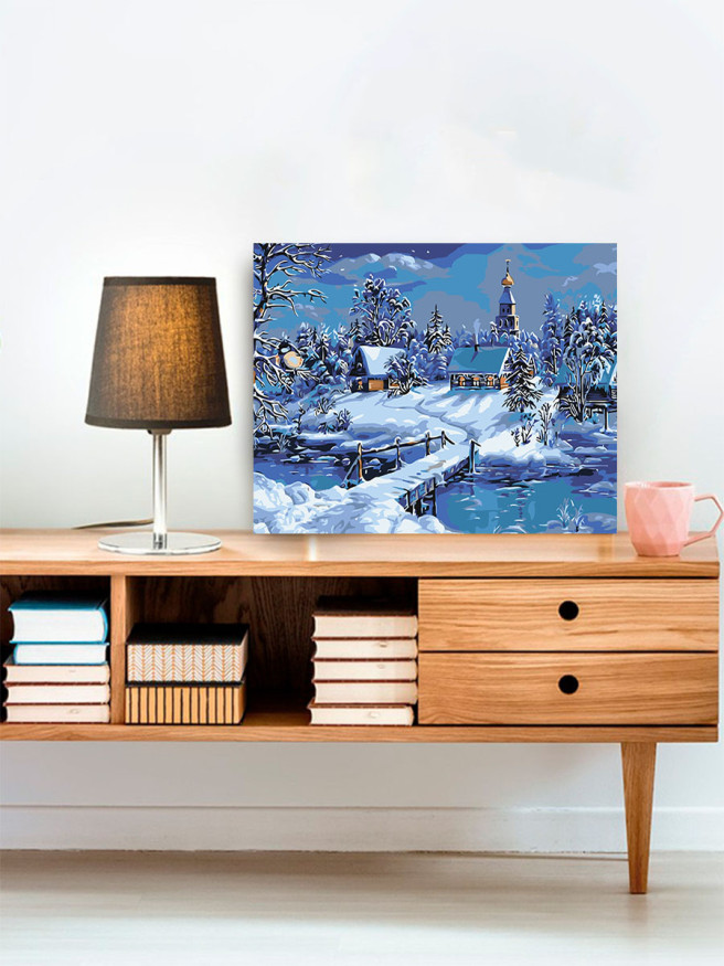 Raqamlar bo&amp;#039;yicha rasm &amp;quot;Qorli tun&amp;quot;