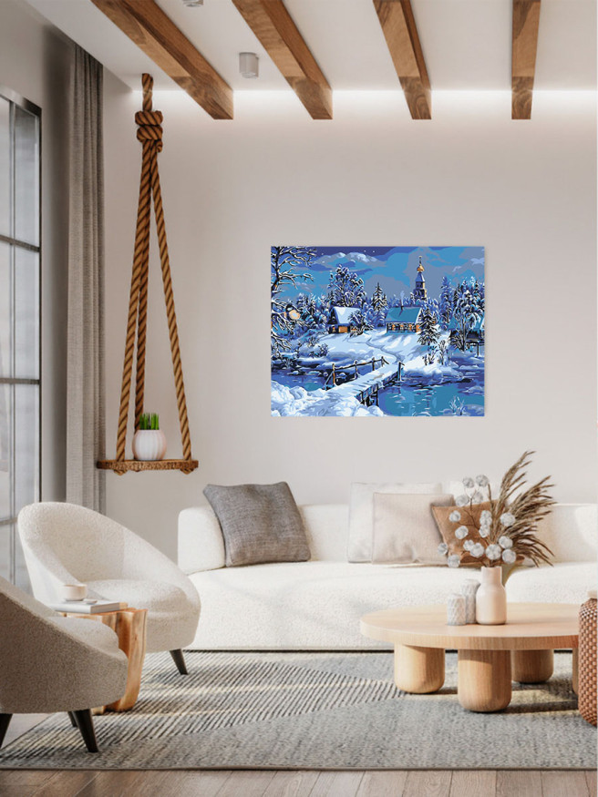 Raqamlar bo&amp;#039;yicha rasm &amp;quot;Qorli tun&amp;quot;