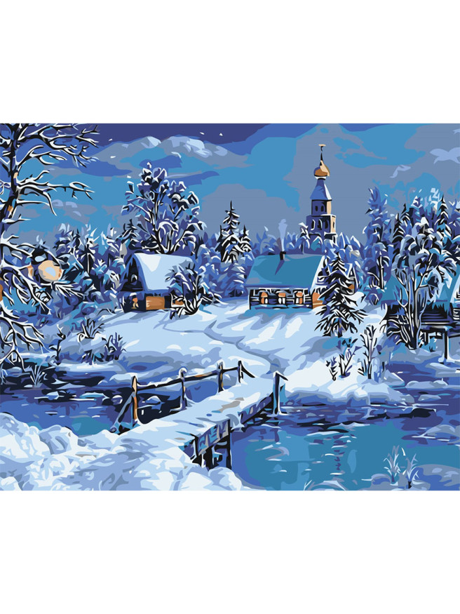 Raqamlar bo&amp;#039;yicha rasm &amp;quot;Qorli tun&amp;quot;