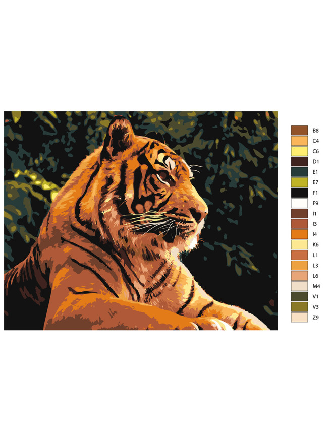 Raqamlar bo&amp;#039;yicha rasm &amp;quot;Yo&amp;#039;lbars&amp;quot;