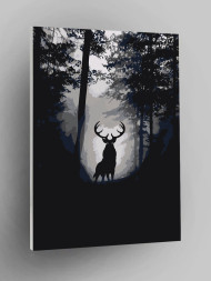 Raqamlar bo'yicha rasm "Kiyik"