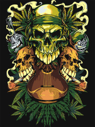 Raqamlar bo&#039;yicha rasm &quot;Uchta bosh suyagi&quot;