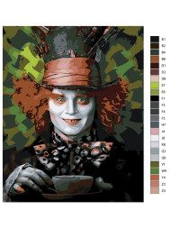 Raqamlar bo&#039;yicha rasm &quot;Jonny Depp&quot;