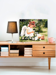 Картина по номерам &amp;quot;Ангелочек играет&amp;quot;