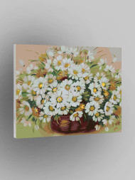 Raqamlar bo'yicha rasm "Vazadagi boychechaklar"