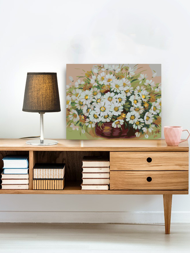 Картина по номерам &amp;quot;Ромашки в вазе&amp;quot;