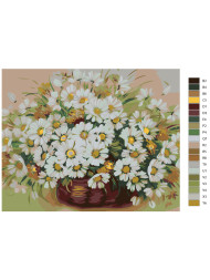 Raqamlar bo'yicha rasm "Vazadagi boychechaklar"