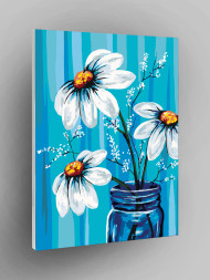 Картина по номерам &amp;quot;Ромашки в стакане&amp;quot;