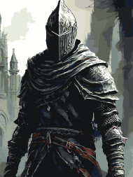 Raqamlar bo&#039;yicha rasm &quot;Qal&#039;a qo&#039;riqchisi&quot;