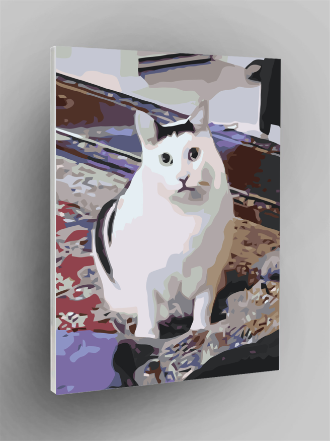 Raqamlar bo&amp;#039;yicha rasm &amp;quot;Miyovlayotgan mushuk mem Bender&amp;quot;