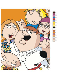 Raqamlar bo‘yicha rasm &quot;Griffinlar&quot;