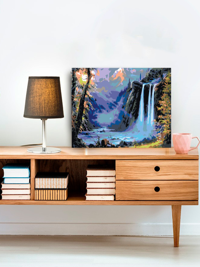 Raqamlar bo&amp;#039;yicha rasm &amp;quot;Jungliyada sharshara&amp;quot;