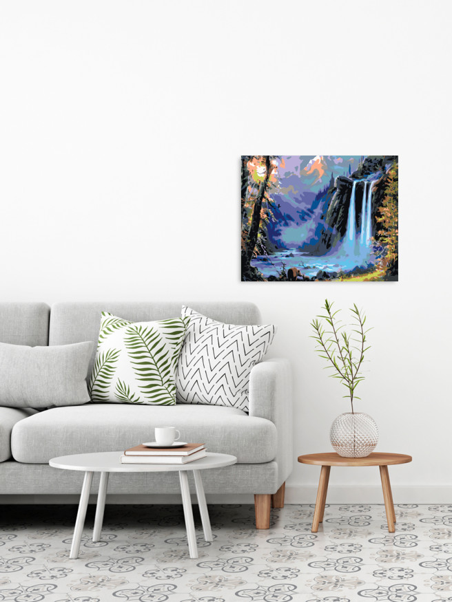 Raqamlar bo&amp;#039;yicha rasm &amp;quot;Jungliyada sharshara&amp;quot;