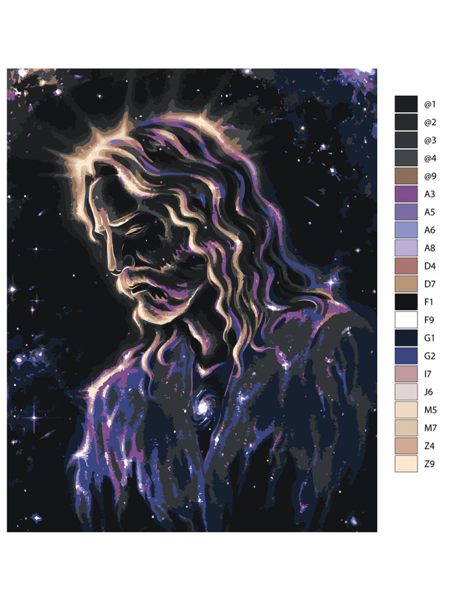 Raqamlar bo&amp;#039;yicha rasm &amp;quot;Insonning ruhi&amp;quot;