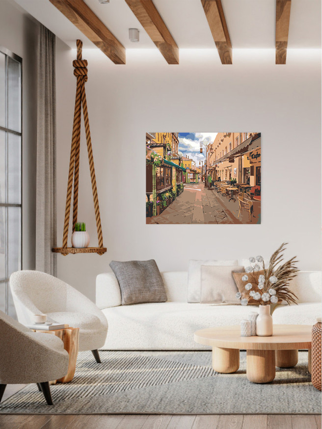 Картина по номерам &amp;quot;Уютное кафе&amp;quot;