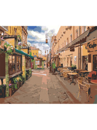 Картина по номерам &amp;quot;Уютное кафе&amp;quot;