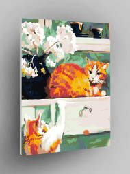 Картина по номерам &amp;quot;Рыжий котик&amp;quot;