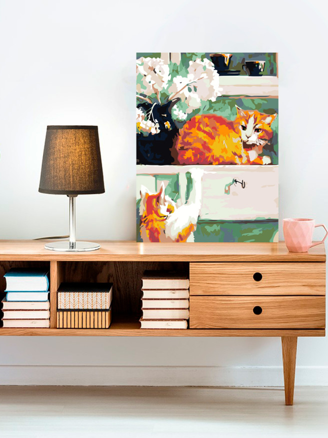 Raqamlar bo&amp;#039;yicha rasm &amp;quot;Malla mushukcha&amp;quot;