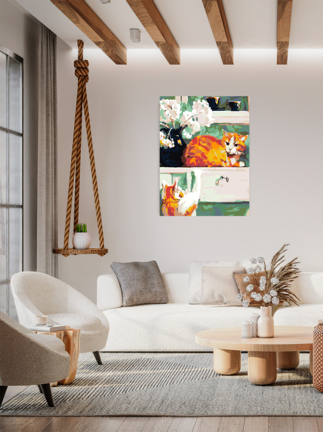 Raqamlar bo&amp;#039;yicha rasm &amp;quot;Malla mushukcha&amp;quot;