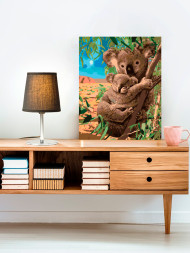 Raqamlar bo&#039;yicha rasm &quot;Koala va bolasi&quot;