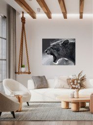 Raqamlar bo'yicha rasm "Yovuz sher"