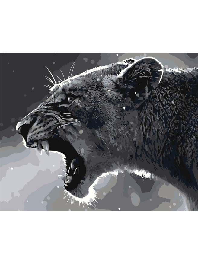 Raqamlar bo&amp;#039;yicha rasm &amp;quot;Yovuz sher&amp;quot;