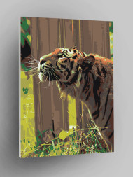 Raqamlar bo&#039;yicha rasm &quot;Yo&#039;lbars&quot;