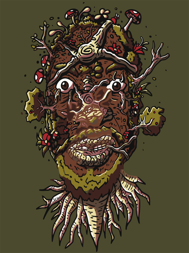 Картина по номерам &amp;quot;Заросшее лицо&amp;quot;