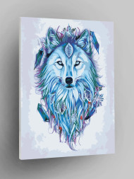 Картина по номерам "Красивый волк"