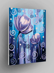 Картина по номерам &amp;quot;Фиолетовые цветы&amp;quot;