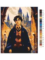 Raqamlar bo'yicha rasm "Harry Potter"