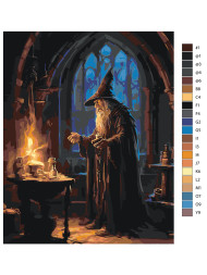 Картина по номерам "Гэндальф из Властелина Колец"