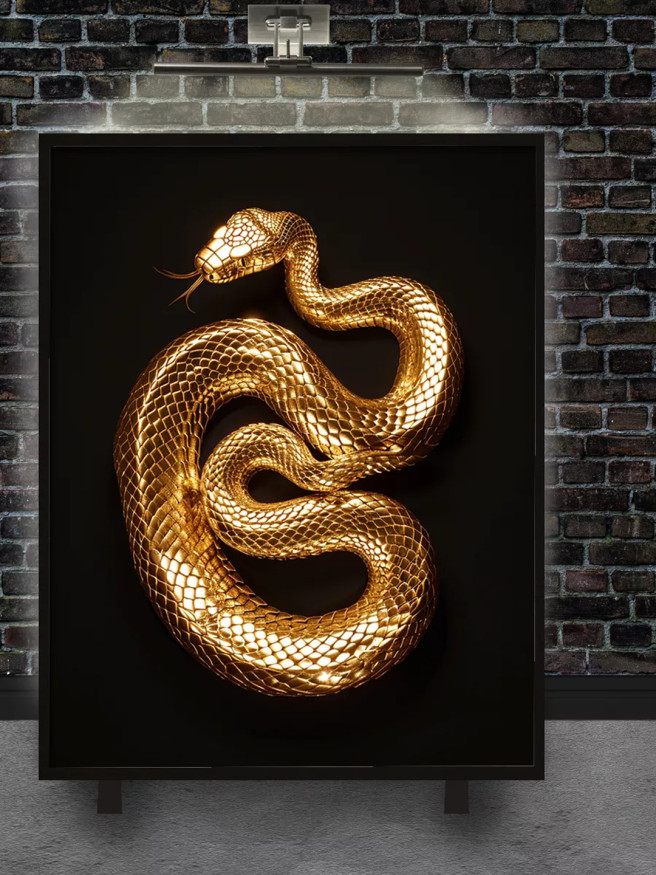 Holstga bosilgan poster &amp;quot;Oltin ilon&amp;quot;