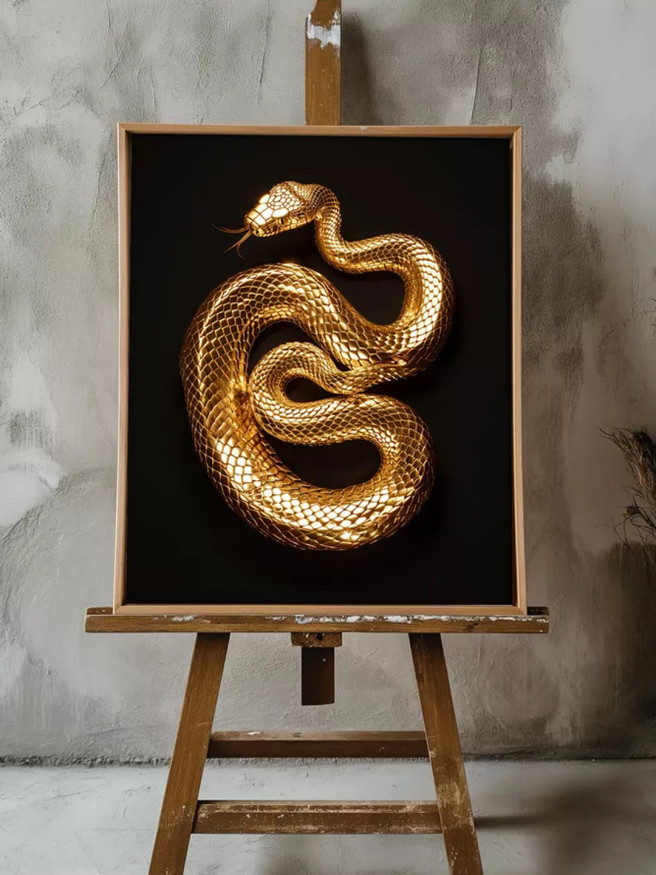 Holstga bosilgan poster &amp;quot;Oltin ilon&amp;quot;