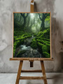 Постер на холсте &amp;quot;Изумрудный мшистый лес&amp;quot;