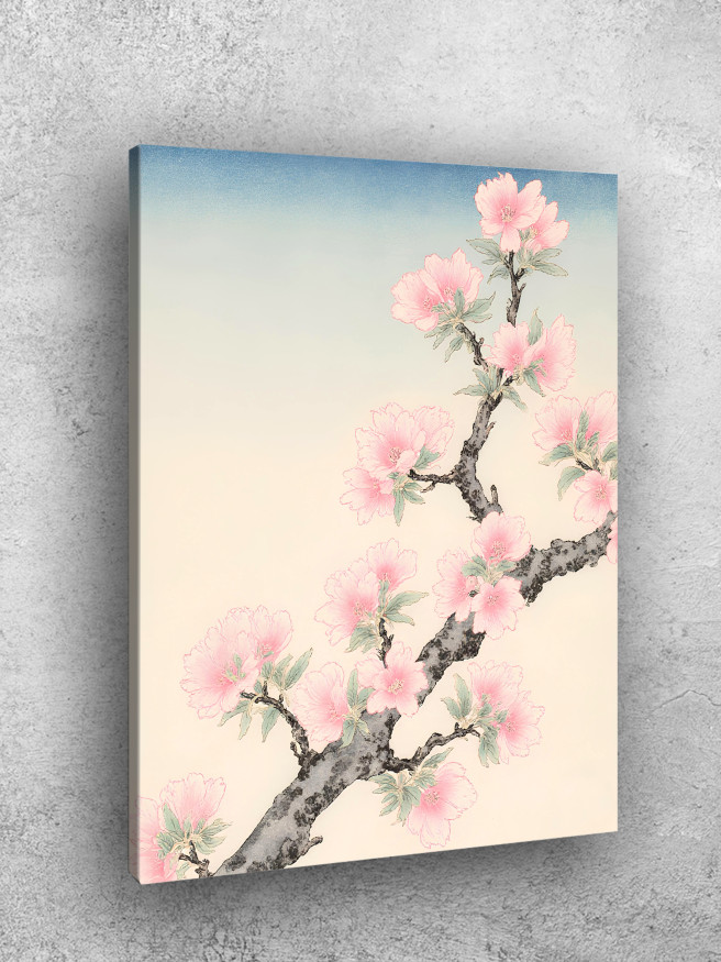 Holstga bosilgan poster &amp;quot;Nozik pushti sakura&amp;quot;