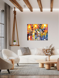 Картина по номерам &amp;quot;Дождливый вечер&amp;quot;