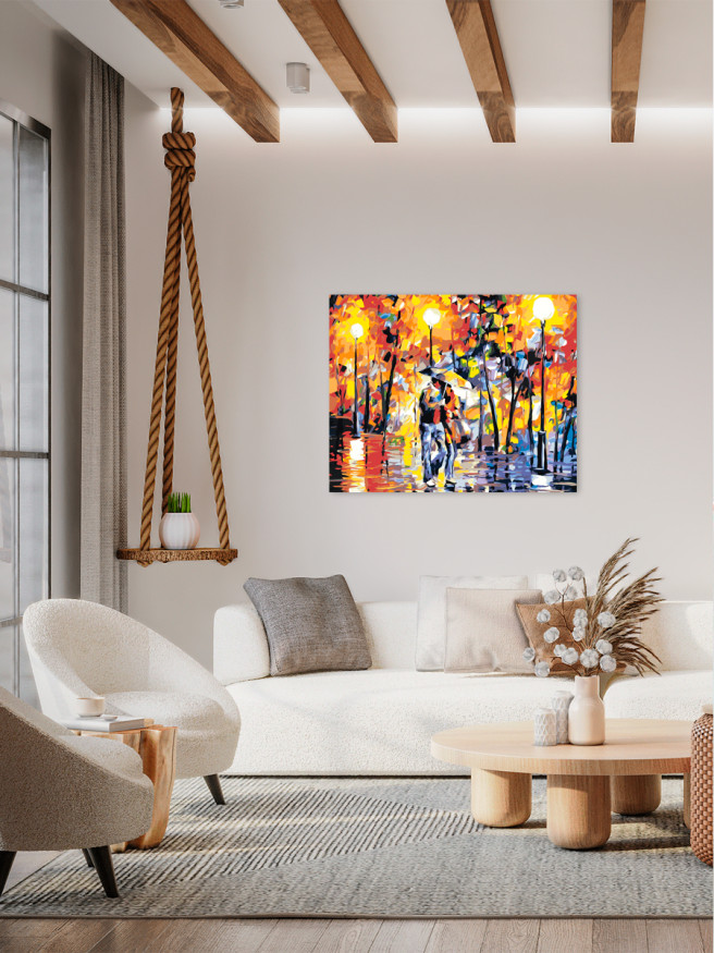 Картина по номерам &amp;quot;Дождливый вечер&amp;quot;