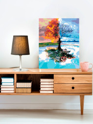 Raqamlar bo'yicha rasm "To'rt fasl"