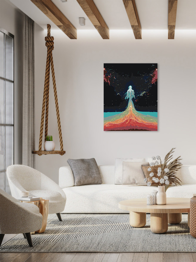 Raqamlar bo&amp;#039;yicha rasm &amp;quot;Ruhning parvozi&amp;quot;