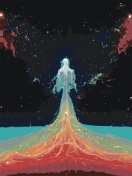 Raqamlar bo&#039;yicha rasm &quot;Ruhning parvozi&quot;