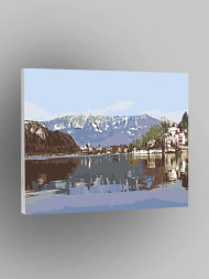 Raqamlar bo&#039;yicha rasm &quot;Ulug&#039;vor tog&#039;lar&quot;