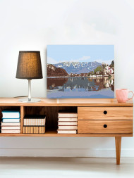 Raqamlar bo&#039;yicha rasm &quot;Ulug&#039;vor tog&#039;lar&quot;