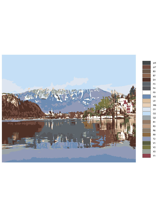 Raqamlar bo&amp;#039;yicha rasm &amp;quot;Ulug&amp;#039;vor tog&amp;#039;lar&amp;quot;