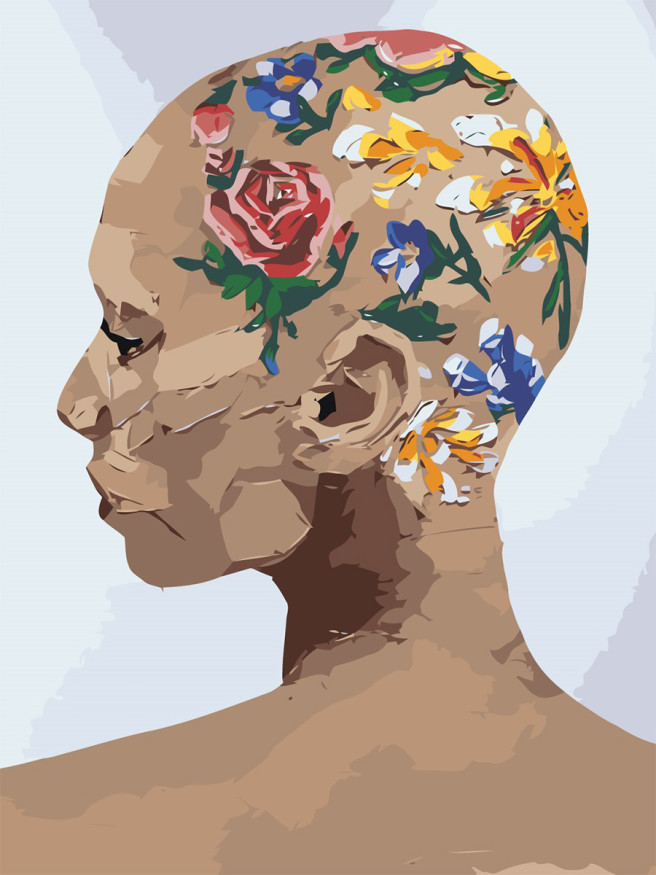 Raqamlar bo&amp;#039;yicha rasm &amp;quot; Gulli bilan kal qiz&amp;quot;