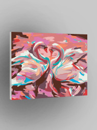 Raqamlar bo&#039;yicha rasm &quot;Sevishgan oqqushlar&quot;