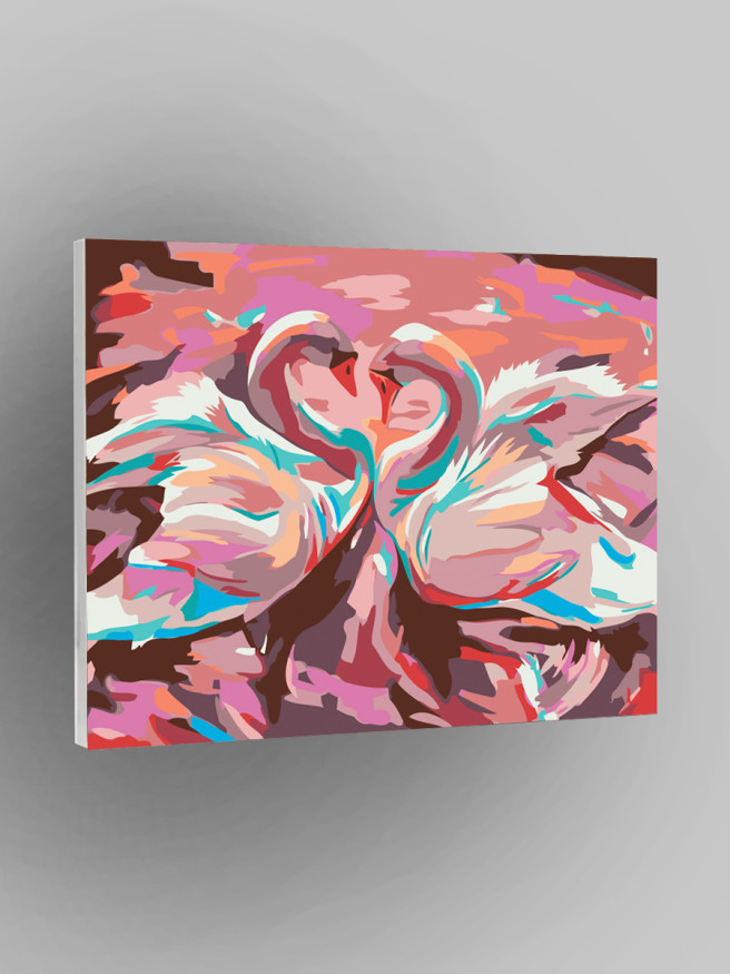 Raqamlar bo&amp;#039;yicha rasm &amp;quot;Sevishgan oqqushlar&amp;quot;